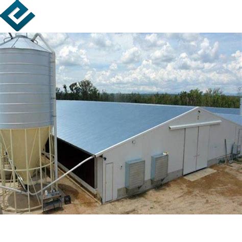 Free Design Poultry Farming Prefabricated Steel Structure Chicken House