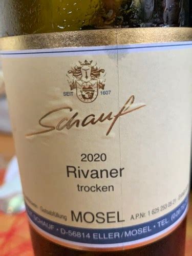 Schauf Rivaner Trocken Vivino Australia