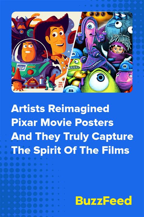 Reimagined Pixar Movie Posters Capturing The Spirit