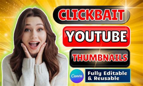 Eye Catching Clickbait Youtube Thumbnails Designed In Canva By