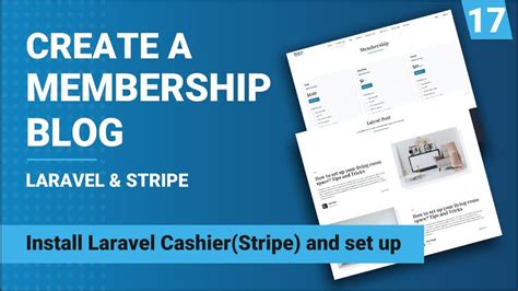 Install Laravel Cashier Stripe Create A Membership Blog With