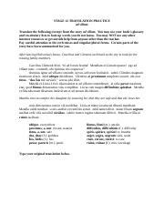 STAGE 12 ad villam TRANSLATION PRACTICE.docx - STAGE 12 TRANSLATION ...