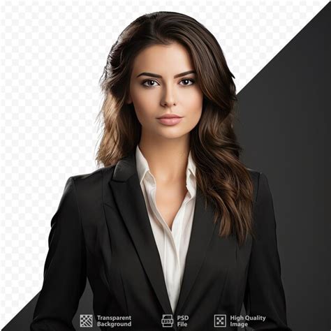 Premium Psd A Woman Stands In Front Of A Screen With The Words The