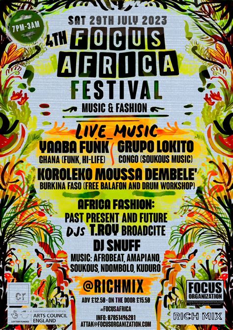 4th Focus Africa Festival Music And Fashion Rich Mix London 29