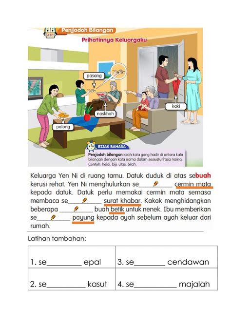 Penjodoh Bilangan Interactive Activity For Tahun You Can Do The