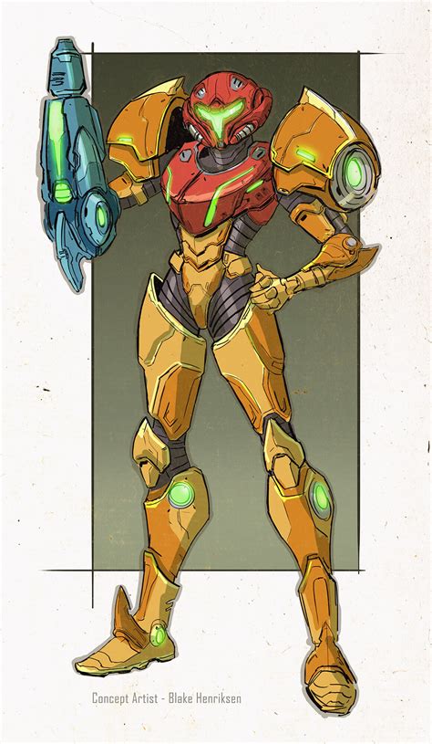 Blake Henriksen - Personal Art: Samus Design Sketch