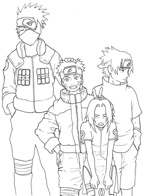 Coloriage Naruto Et Kakashi Coloriages Gratuits Cartoon Coloring Images