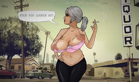 Rule 34 1girls Angry Annoyed Big Breasts Female Focus Female Only Grand Theft Auto Grand Theft