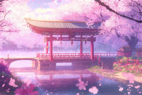 5 Cherry Blossom Stream Background Assets Perfect For Any V Tuber