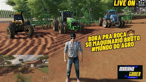 ATENCAO LIVE ON JOGANDO FARMING SIMULATOR 19 MAPA TOP FAZENDA SANTA