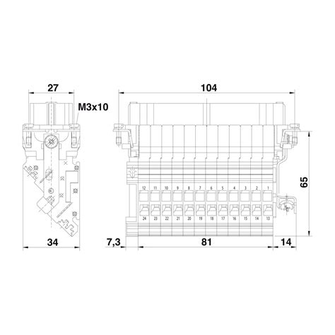 Harting Han E Anschlussverteiler Buchseneinsatz F