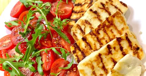 Grillowany Ser Halloumi Z Pomidorkami