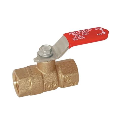 5084 Brass Full Port Mini Ball Valve Red White Valve Corp