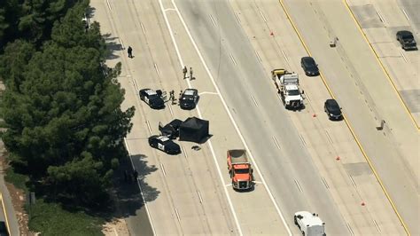 Driver slams into dump truck, dies during Southern California pursuit