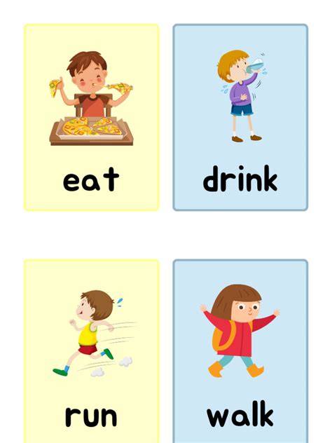 Verbs Flashcard | PDF