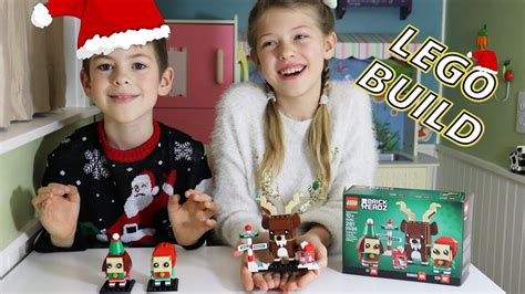 Lego Brick BrickHeadz Reindeer Elf Elfie 40353 Speed Build With