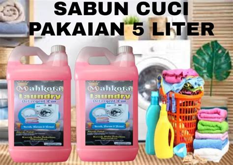 DETERGEN CAIR PINK 5LITERharumlembut Dan Wangi Lazada Indonesia