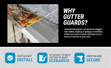 Raptor Gutter Guard 48 Ft Nominal White All Aluminum Gutter Guard Kit With Screws Included