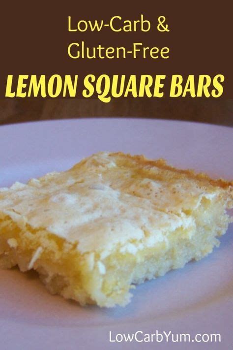 Luscious Low Carb Lemon Bars That Are Very Close To The Real Thing