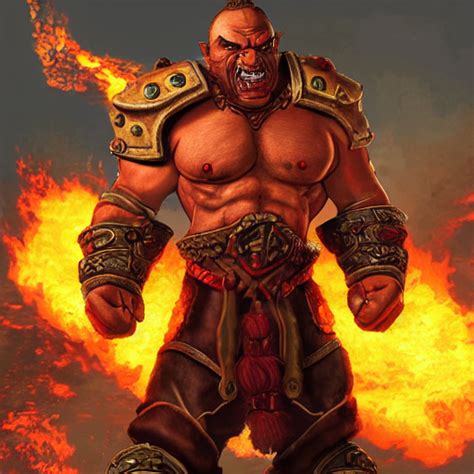 KREA AI Garrosh Hellscream Burning Down Stormwind Gta V Co