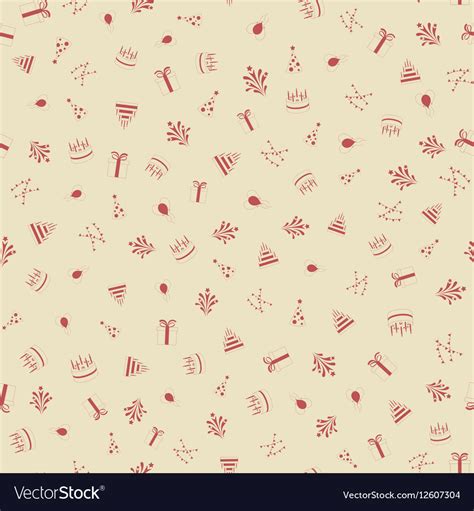 Happy Birthday Seamless Pattern Background Vector Image