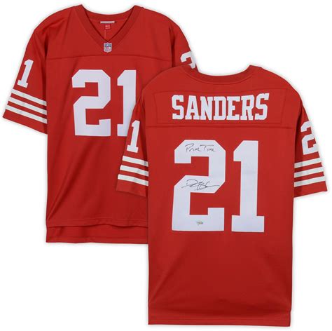 √ Deion Sanders Autographed Jersey