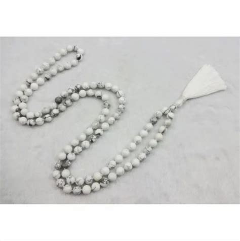 White Howlite Mala Shape Round Shape At Rs Piece In Haridwar