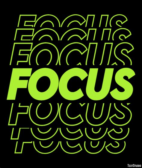 Focus Text Effect and Logo Design Word