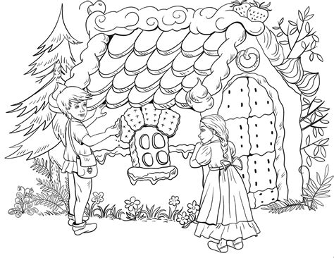 Coloriage Maison Hansel Et Gretel