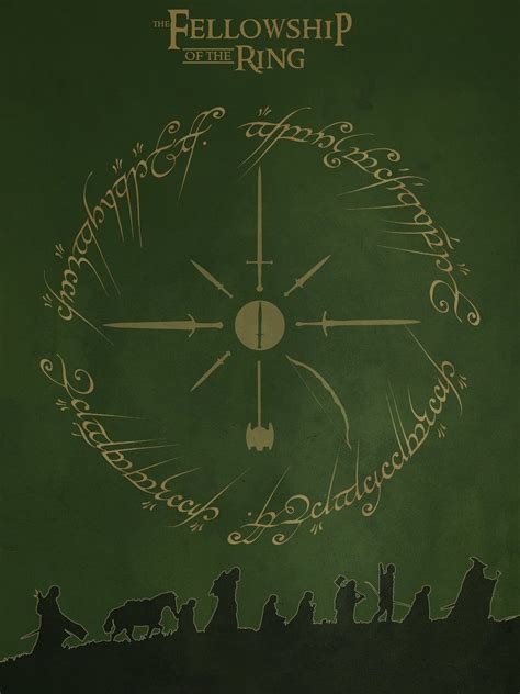 Lord Of The Rings Fellowship Of The Ring Minimal Poster Hd Wallpapers Wallpaper Cave