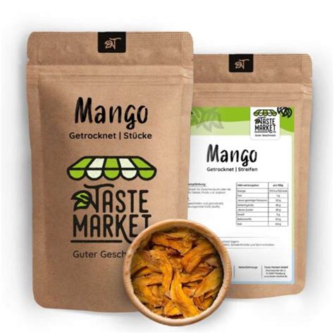 Mango Getrocknet Mangostreifen Trockenobst Taste Market Ebay