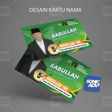 Jual Kartu Nama Caleg DPRD PPP Halsel Kab Banyumas Sonic