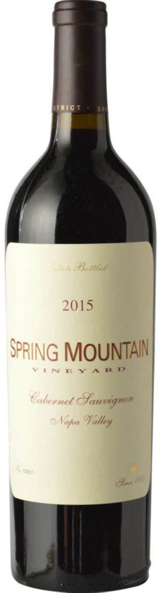 Spring Mountain Vineyard Estate Cabernet Sauvignon 2015