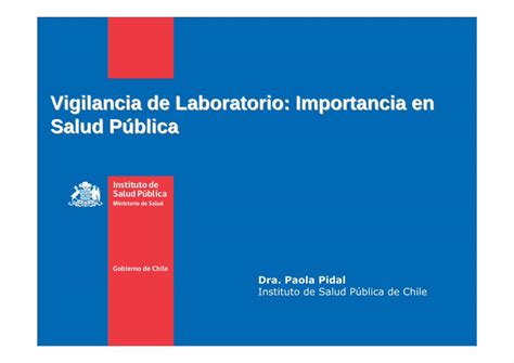 PDF Vigilancia de Laboratorio Importancia en Salud P ública