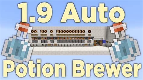 Minecraft Automatic Potion Brewer Compact Redstone Tutorial