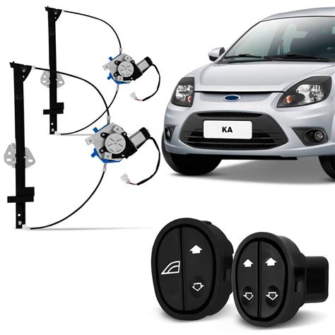 Kit Máquina de Vidro Elétrica Ford Ka G2 2 Portas 2008 a 2014 MICRO Kit