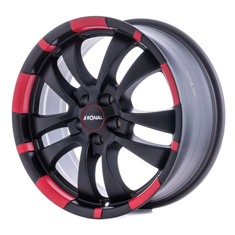 Ronal R Mcr Jetblack Matt Red Rim Felgenshop De