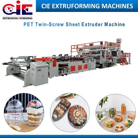 Pla Cpet Apet Pp Ps Plastic Biodegradable Sheet Extrusion Extruder