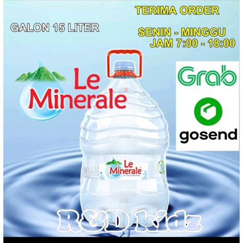 Jual Air Minum Le Minerale Galon 15 Liter Shopee Indonesia