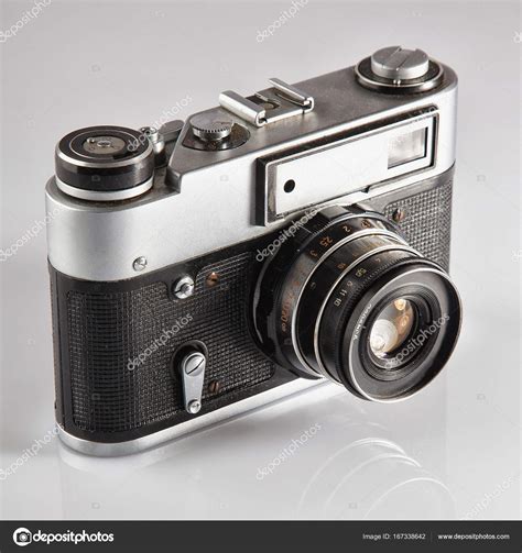 Retro camera. Vintage photocamera. — Stock Photo © serkucher #167338642