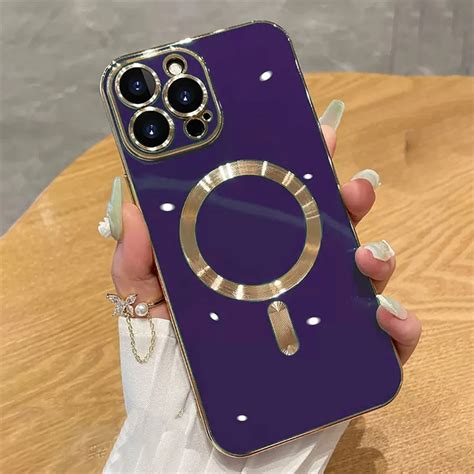 Funda Magn Tica De Lujo Para Iphone Pro Max Carcasa De Tel Fono Con