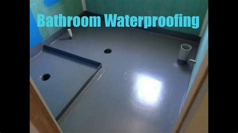 Bathroom Waterproofing Youtube