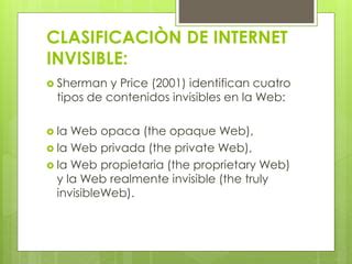 Internet Profunda O Invisible Ppt Descarga Gratuita