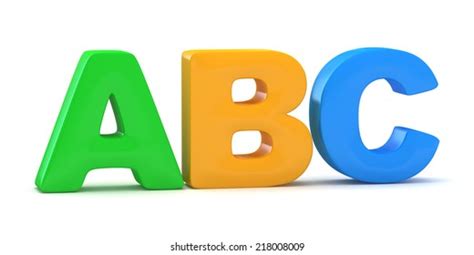Abc Alphabet 3d Stock Illustration 219785539 | Shutterstock