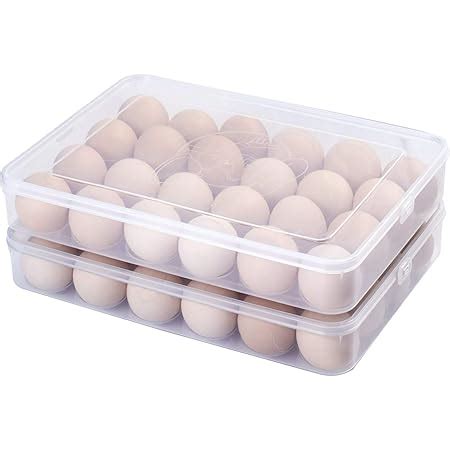 Amazon 2 Pcs Plastic Refrigerator Egg Trays Appliances