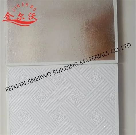 Pvc Gypsum Board Pvc Laminated Gypsum Board Ceiling Tiles With Edge