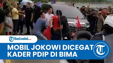 Alasan Kader PDIP Yang Nekat Cegat Mobil Jokowi Saat Iring Iringan Ke