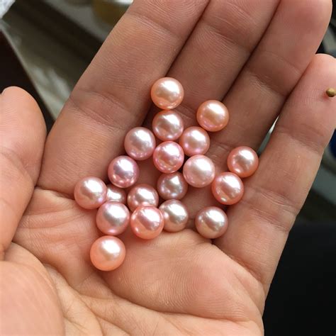 Freshwater Off Round Pearl Sale By Mixed Beauty Colors Undrilled 7 8mm Quality Natural Loose