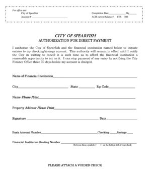 Fillable Online CITY OF SPEARFISH Fax Email Print PdfFiller