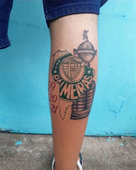 Palmeiras campeão da libertadores Tatuagem atrás do braço Tatuagens